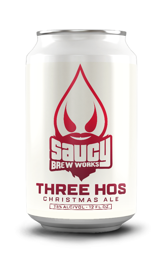 Three Hos Christmas Ale can