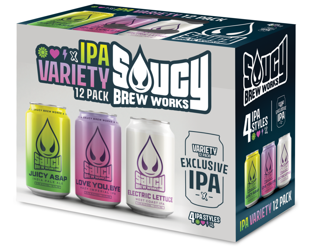 Saucy IPA Variety 12 Pack box