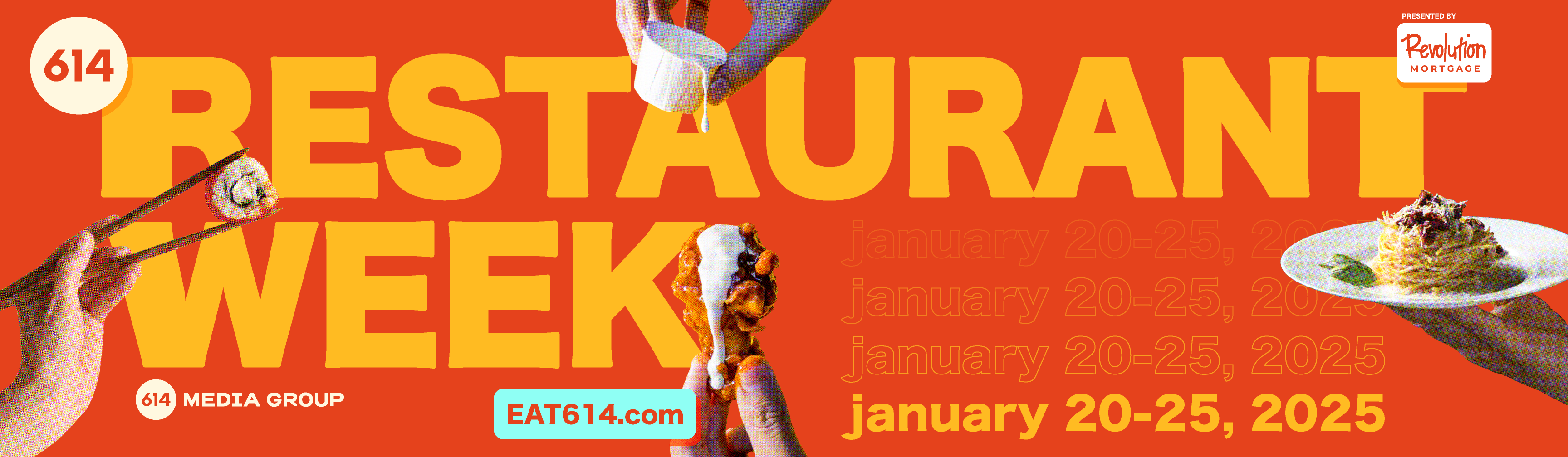 Join us for 614 Restaurant Week January 20-25, 2025.