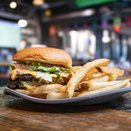 Pizza and Beer, Burger and Fries