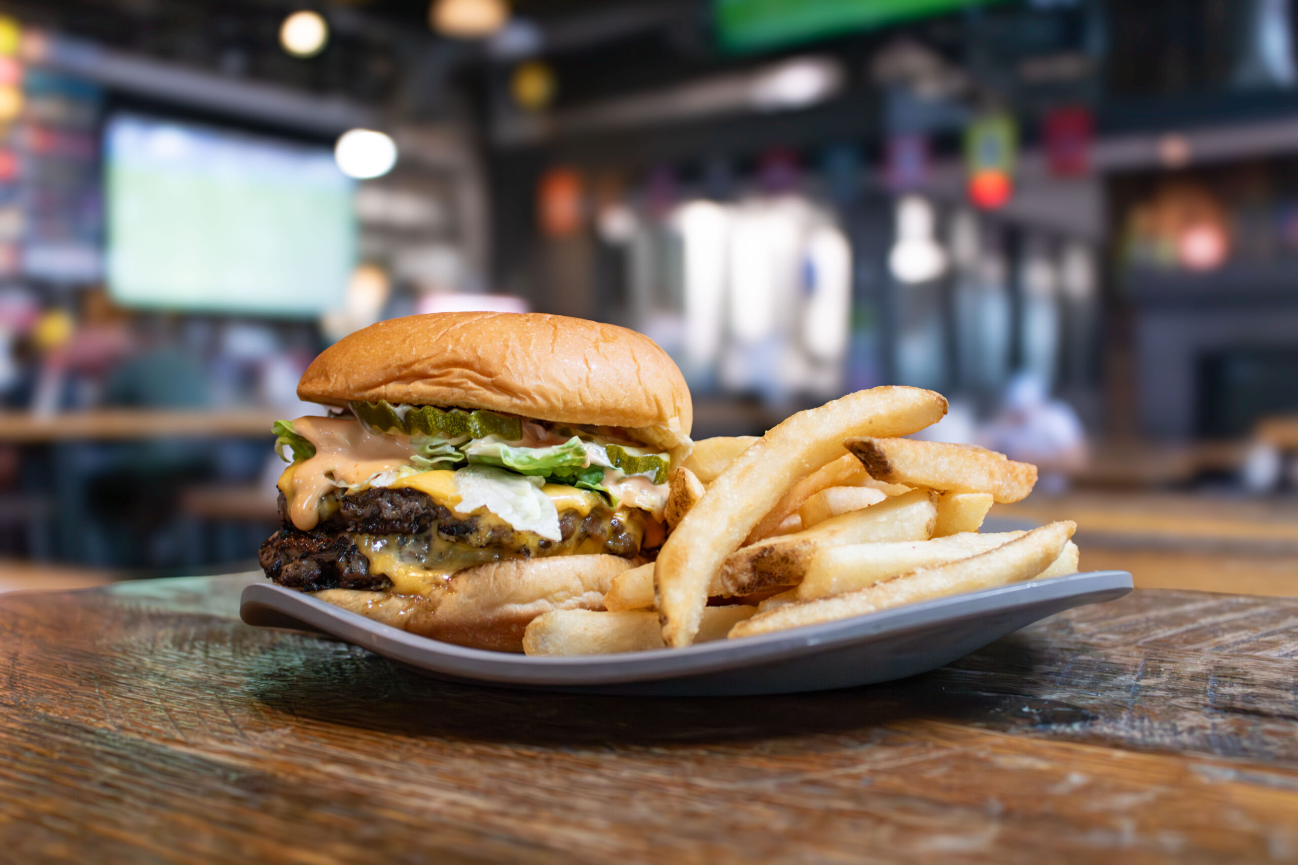 Pizza and Beer, Burger and Fries