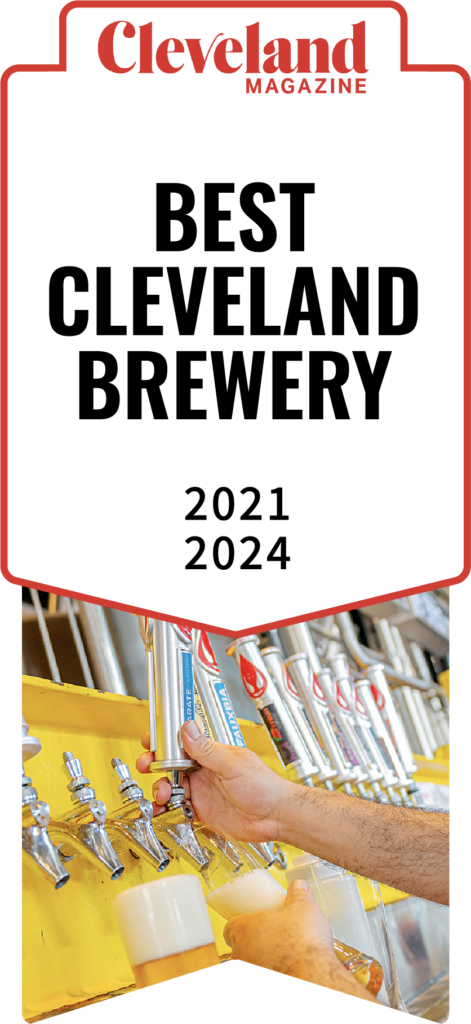 Best Cleveland Brewery by Cleveland Magazine in 2021 and 2024